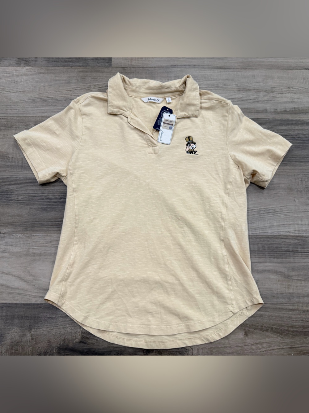 Johnnie-O Wake Forest Demon Deacons Polo Shirt Oatmeal NWT